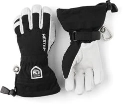 HESTRA ARMY LEATHER HELI SKI JR. 5 Finger Black