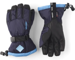 HESTRA GAUNTLET CZONE JR Dark Navy/turquise