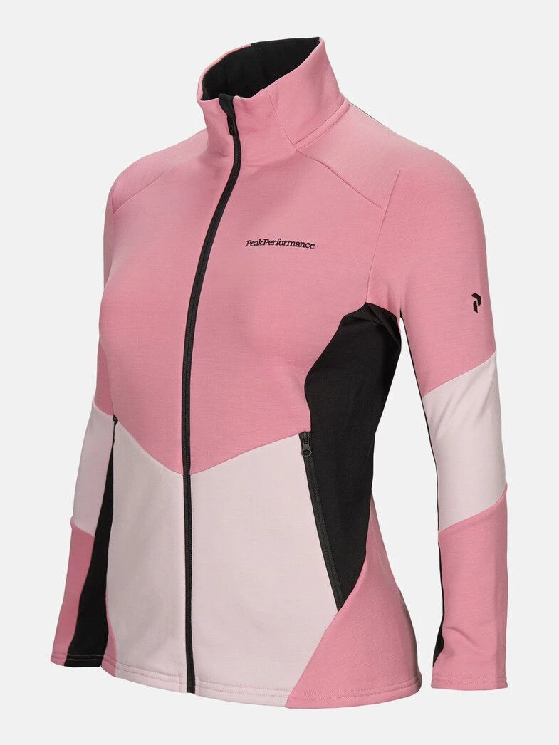 PEAK PERFORMANCE WOMEN'S VERTICAL MID ZIP JACKET Frosty Rose - Image 2
