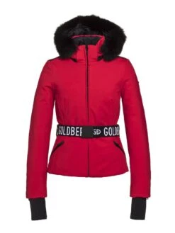 GOLDBERGH HIDA JACKET FOX FUR Ruby Red