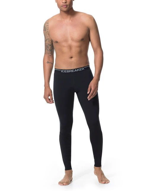 ICEBREAKER MEN'S OASIS LEGGINGS 200 Black - Image 2