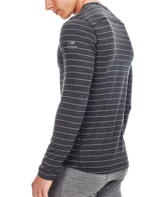 ICEBREAKER MEN'S OASIS LONG SLEEVE CREWE MIDNIGHT Navy - Image 2