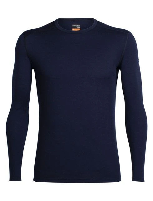 ICEBREAKER MEN'S OASIS LONG SLEEVE CREWE MIDNIGHT Navy - Image 6