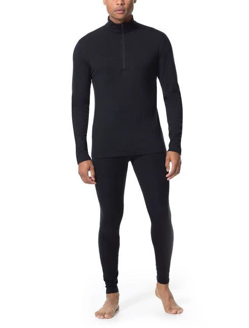 ICEBREAKER MEN'S OASIS LONG SLEEVE HALF ZIP MIDNIGHT Navy