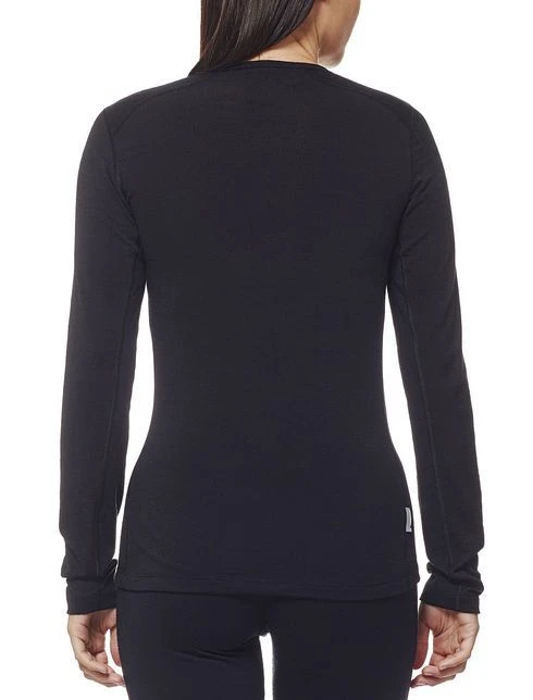 ICEBREAKER WOMEN'S OASIS LONG SLEEVE SCOOP Black - Image 4