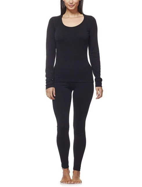 ICEBREAKER WOMEN'S OASIS LONG SLEEVE SCOOP Black - Image 3