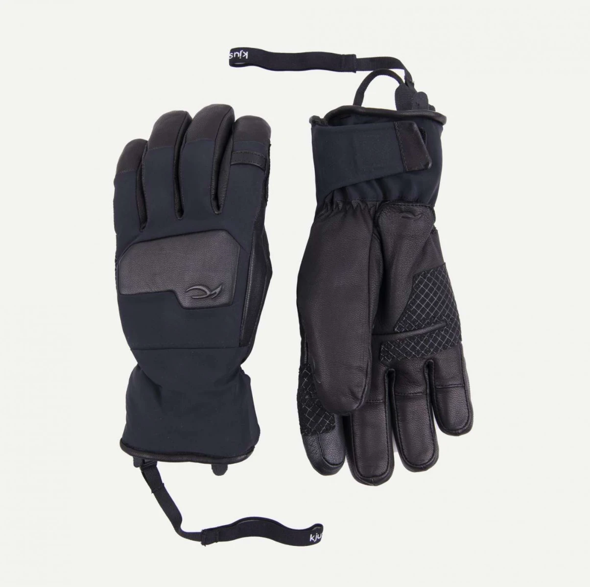 KJUS MEN LEATHER GLOVE Black