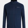 PEAK PERFORMANCE VERTICAL MID ZIP JACKET MEN Blue Shadow