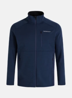 PEAK PERFORMANCE VERTICAL MID ZIP JACKET MEN Blue Shadow
