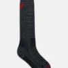 PEAK PERFORMANCE SKI SOCK Grey Melange Red