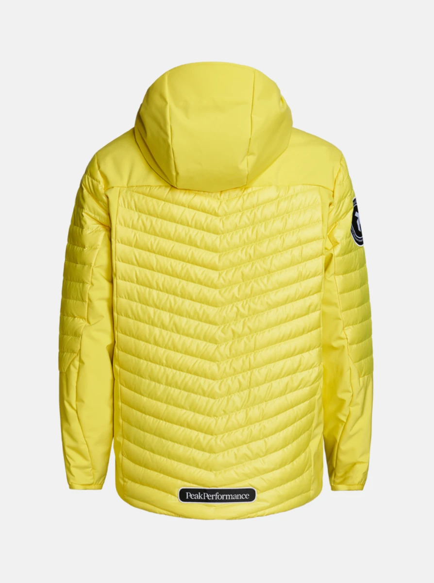 PEAK PERFORMANCE MEN'S VERTIX DOWN JACKET PATCH Citrine - Image 3
