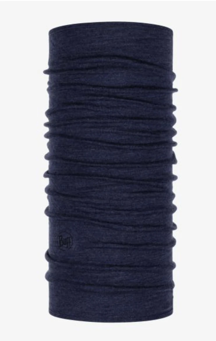 BUFF MIDWEIGHT MERINO WOOL Melange Night Blue