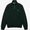 LACOSTE TRUI MET OPSTAANDE KRAAG EN RITS Green
