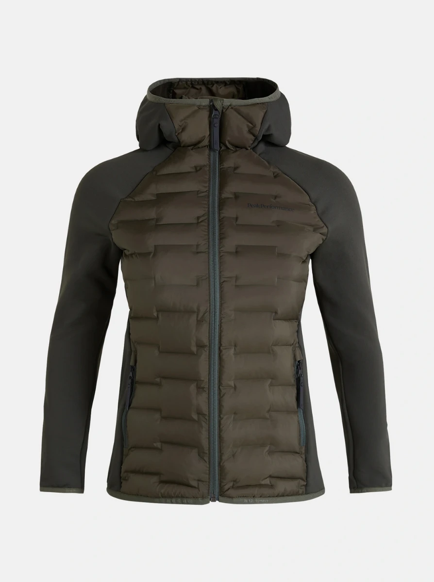 PEAK PERFORMANCE WOMEN'S ARGON HYBRID HOOD JACKET Forest Night