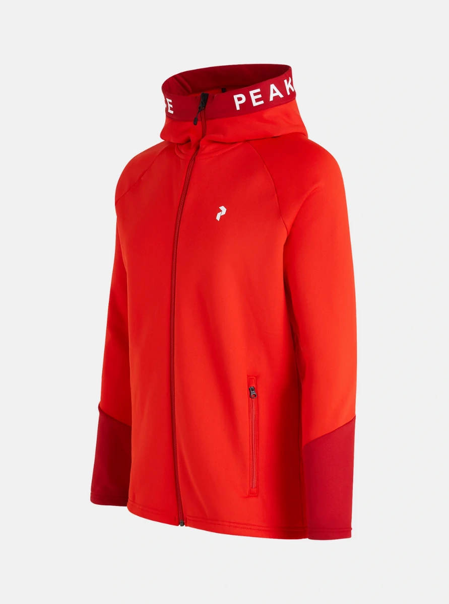 PEAK PERFORMANCE M RIDER ZIP HOOD Racing Red / The Alpine - Image 3