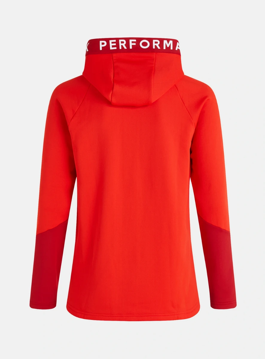 PEAK PERFORMANCE M RIDER ZIP HOOD Racing Red / The Alpine - Image 2