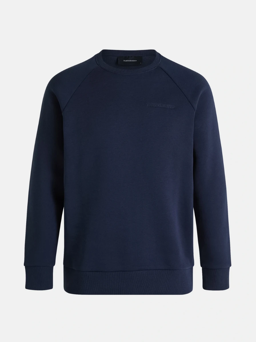 PEAK PERFORMANCE M ORIGINAL SMALL LOGO CREW Blue Shadow