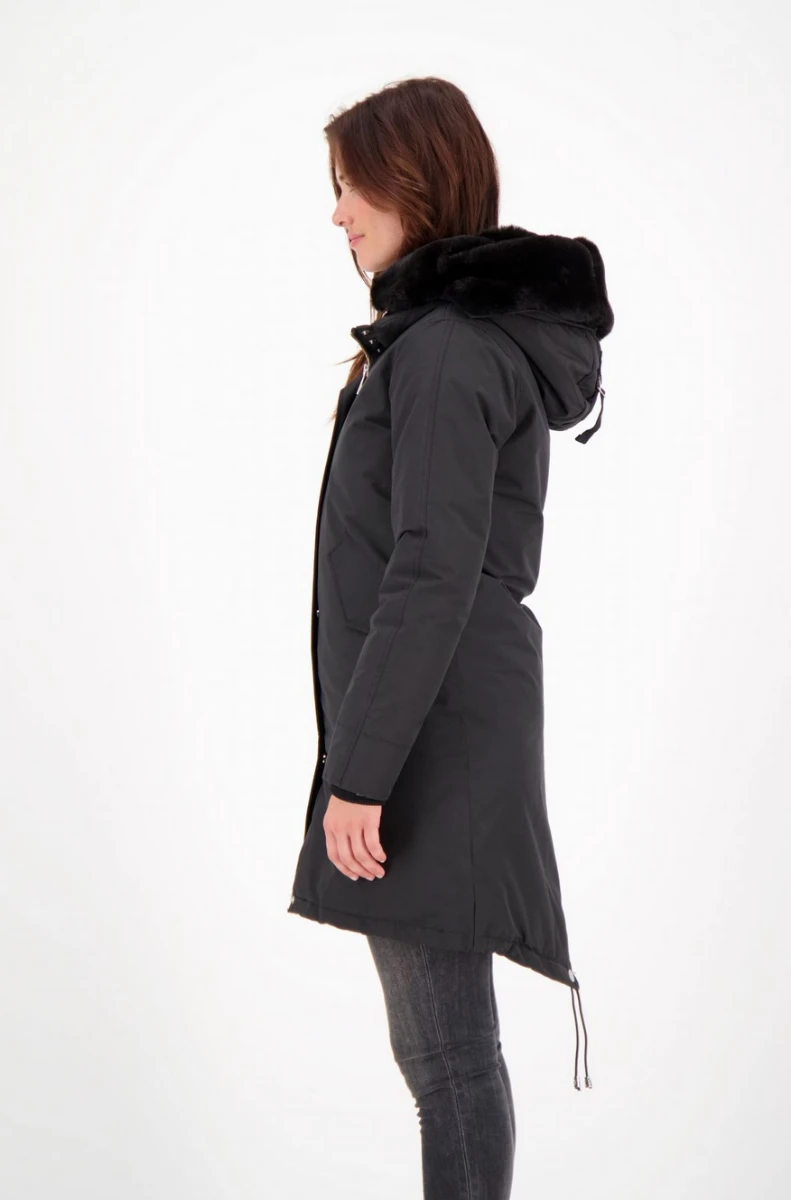 AIRFORCE DOUBLE ZIP FISHTAIL PARKA Black - Image 5