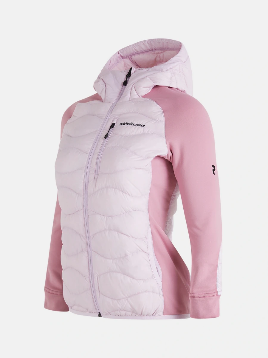 PEAK PERFORMANCE HELIUM HYBRID DOWN HOOD JACKET WOMEN Cold Blush / Bitter Root - Image 3