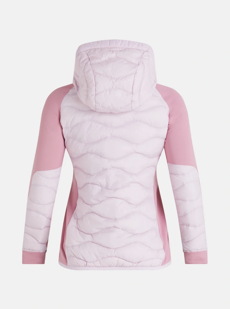 PEAK PERFORMANCE HELIUM HYBRID DOWN HOOD JACKET WOMEN Cold Blush / Bitter Root - Image 2