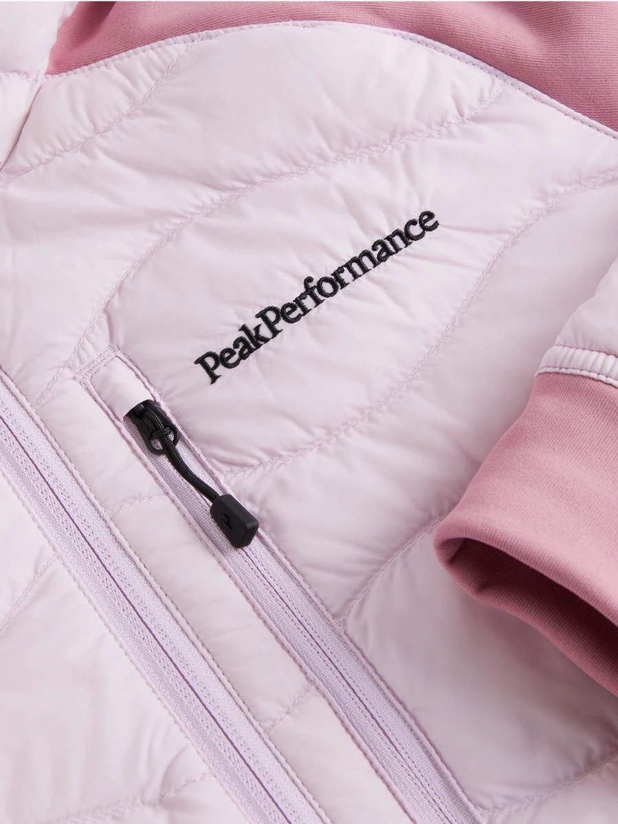 PEAK PERFORMANCE HELIUM HYBRID DOWN HOOD JACKET WOMEN Cold Blush / Bitter Root - Image 5