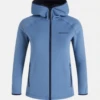 PEAK PERFORMANCE CHILL ZIP HOOD WOMEN Shallow Blue