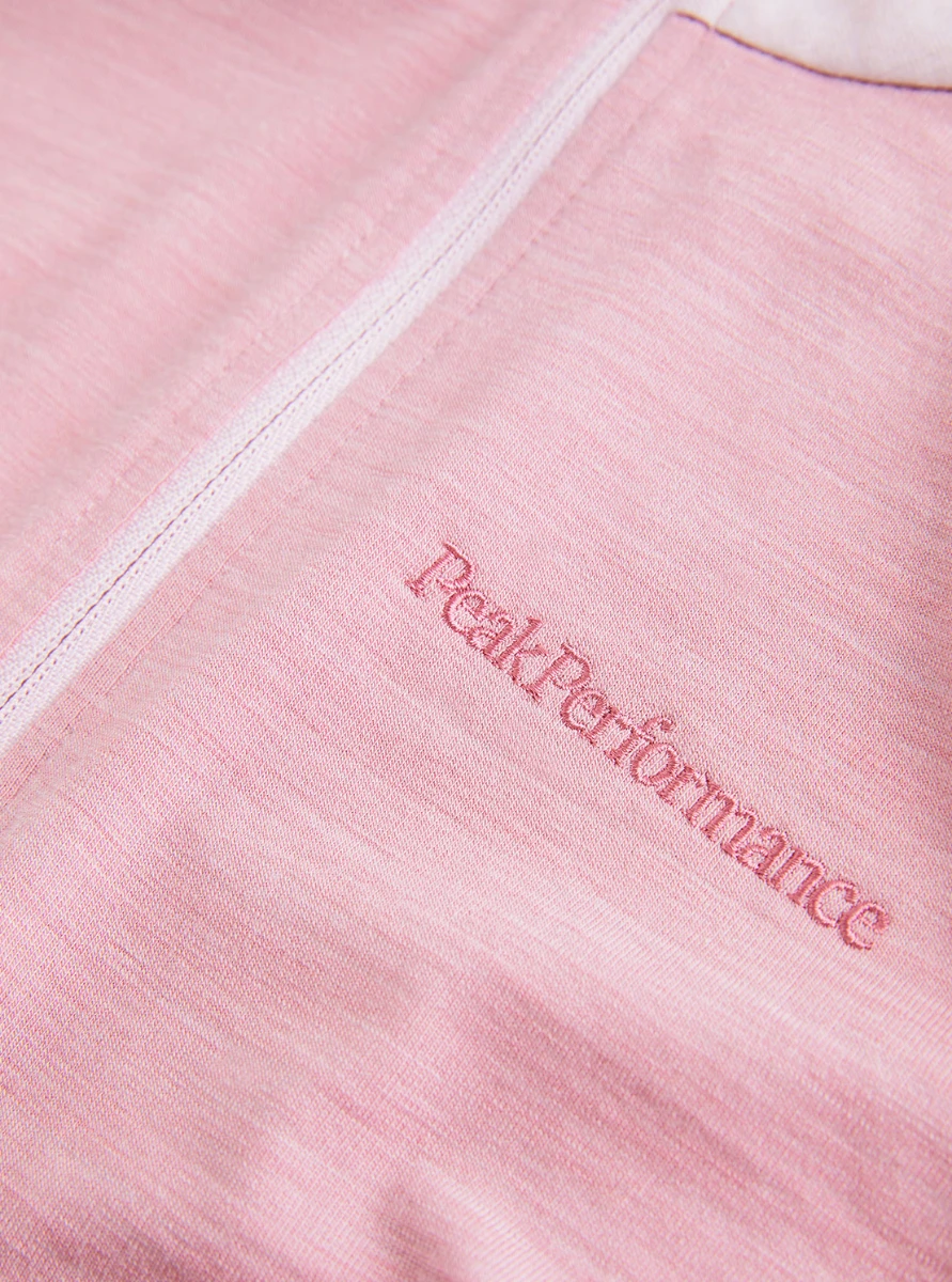 PEAK PERFORMANCE WOMEN'S MAGIC HALF ZIP Bitter Root Melange / Cold Blush - Image 4
