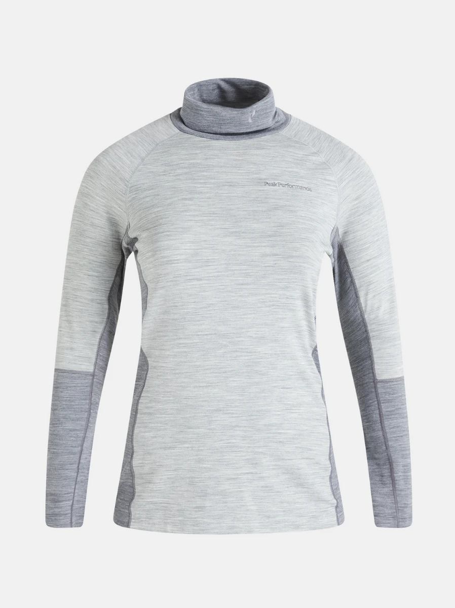 PEAK PERFORMANCE MAGIC ROLLNECK WOMEN Med Grey Melange