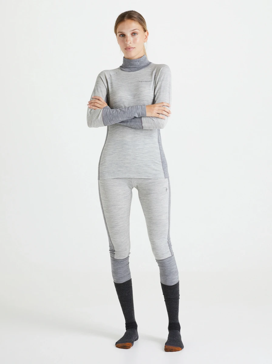 PEAK PERFORMANCE MAGIC ROLLNECK WOMEN Med Grey Melange - Image 7
