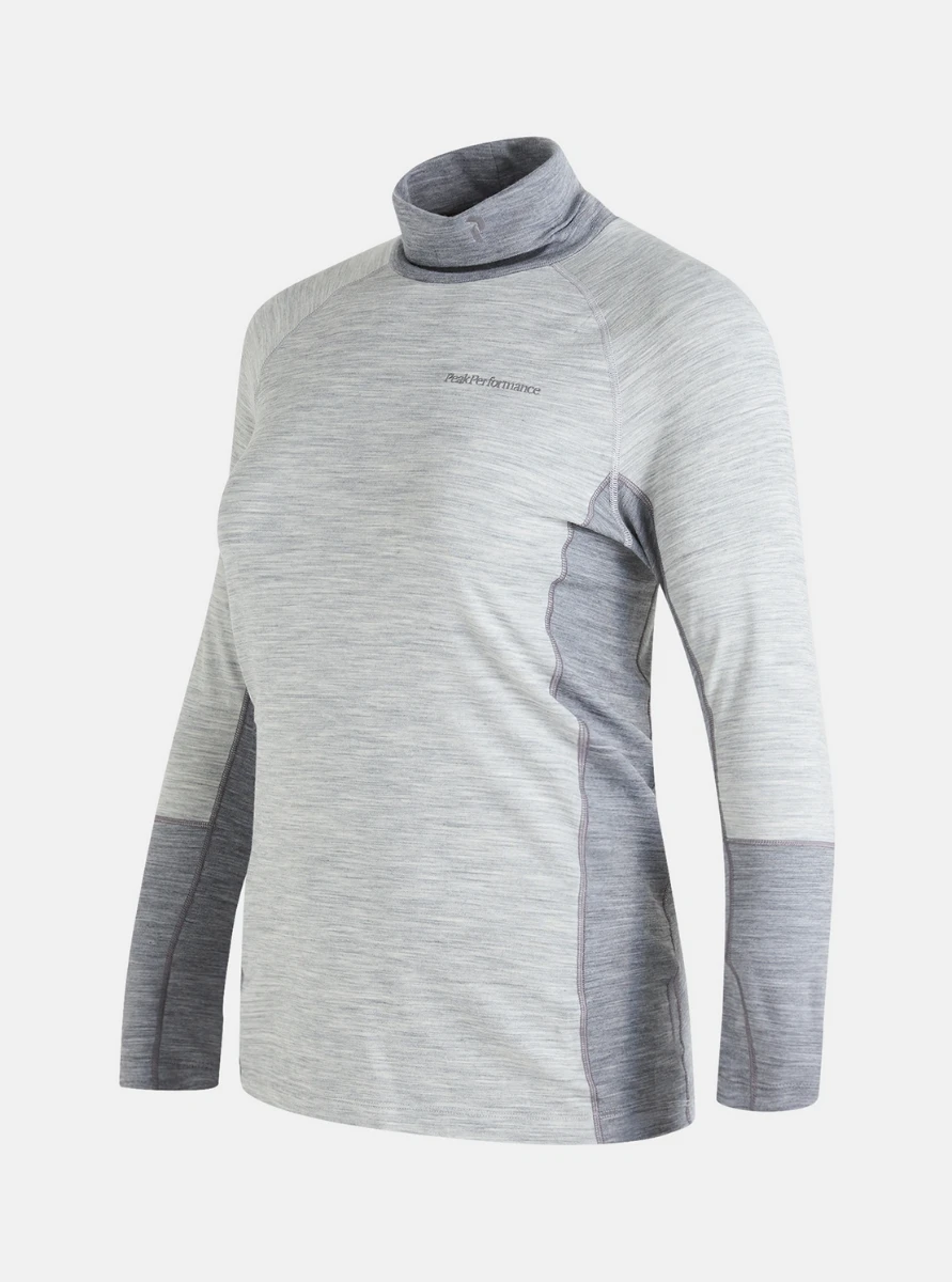 PEAK PERFORMANCE MAGIC ROLLNECK WOMEN Med Grey Melange - Image 3