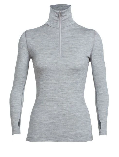 ICEBREAKER WOMEN'S TECH TOP 260 LONG SLEEVE HALF ZIP Metro Heather - Image 8